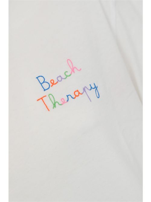 T-shirt Emilie in cotone con ricamo Beach Therapy Mc2 Saint Barth | EMILIE05993H BEACH THERAPY 01N